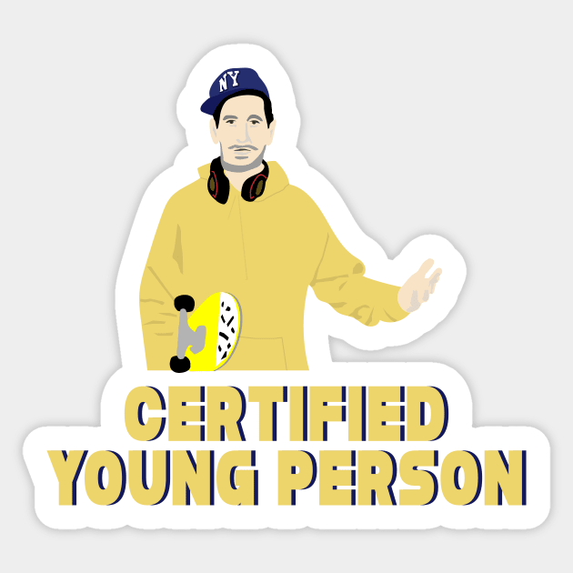 Certified Young Person Sticker by Mike Ralph Creative